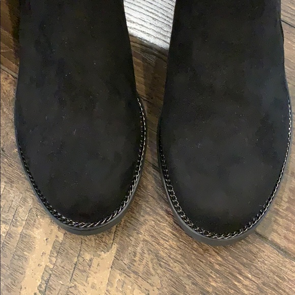 Franco Sarto Over the Knee Black Suede Boots - Picture 5 of 6